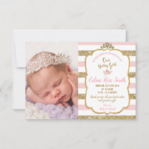 Rosa und Gold Princess Baby Girl Birth