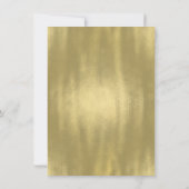 Rosa und Gold Prinzessin Geburtstagsparty Einladung (Rückseite)