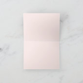 Rosa und Gold Quinceanera Dankeskarte (Innenseite)