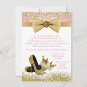 Rosa und Gold Quinceanera Geburtstagsparty Einladung (Rückseite)