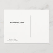 Rosa und Gold Save the Date Ankündigungspostkarte (Rückseite)