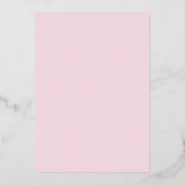 Rosa und Gold sprechen Dreißig zu mir 30. Geburtst Folieneinladung (Rückseite)