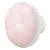 Rosa und Gold Spritzer Moderner Zimmerdekorator Keramikknauf (Rechts)