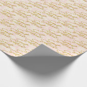 Rosa und Gold süß 16 Geschenkpapier (Ecke)