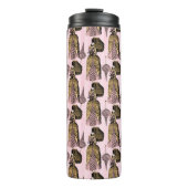 Rosa und Gold Thermosbecher (Vorderseite)