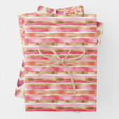 Rosa und Gold Trio Geschenkpapier Set (Beispiel)