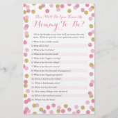 Rosa und Gold wie gut kennen Sie die Mama Quiz (Vorderseite)