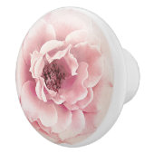 Rosa und goldblütige Blume Glam Keramikknauf (Rechts)