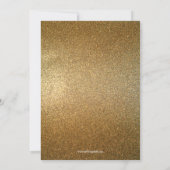 Rosa und GoldConfetti Quinceanera 15. Geburtstag Einladung (Rückseite)