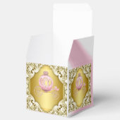 Rosa und Golddrucke Geschenkschachtel (Geöffnet)