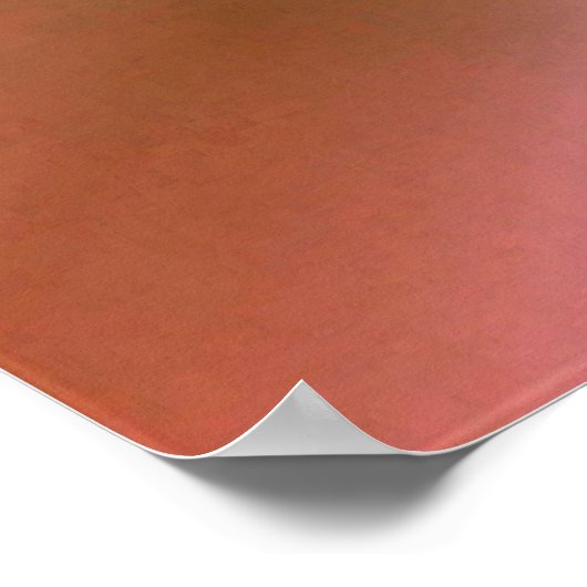 Rosa und goldene Blume Poster (Ecke)