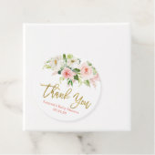 Rosa und goldene Blüten Geschenkanhänger (Beispiel)