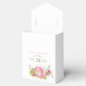 Rosa und goldene Blütendusche Geschenkschachtel (Geöffnet)