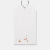 Rosa und goldene Eiscreme Geschenkanhänger (Rückseite)