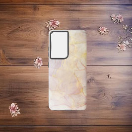 Rosa und goldene Farbe Abstrakt Samsung Galaxy Hülle