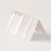 Rosa und goldene Farbe auf rustikalem Holz Vielen (Rückseite)