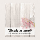 Rosa und goldene Farbe auf rustikalem Holz Vielen (Außenseite Aufgefaltet)