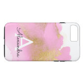 Rosa und goldene Foil Wash Girl Case-Mate iPhone Hülle (Rückseite (Horizontal))