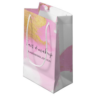 Rosa und goldene Foil Wash Girl Kleine Geschenktüte