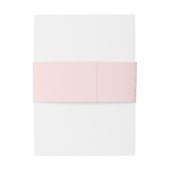 Rosa und goldene Glitzer Einladung Bauchband Einladungsbanderole (Rückseitenbeispiel)