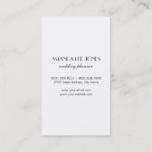 Rosa und goldene Glitzer Pinselstriche Visitenkarte (Rückseite)