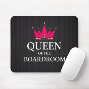 Rosa und Goldene Kronen Firmen Königinnen Schreibt Mousepad