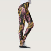 Rosa und goldene Leoparden Leggings (Rechts)