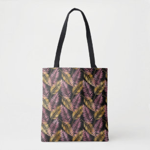 Rosa und goldene Leoparden Tasche