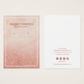 Rosa und goldene Marmorplatte (Vorne & Hinten)