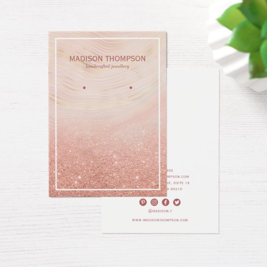 Rosa und goldene Marmorplatte (Schreibtisch)