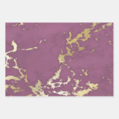 rosa und goldene Marmorverkleidung Geschenkpapier Set (Vorderseite 2)