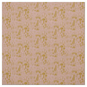 Rosa und goldene Mushroom-Stoffe Stoff (Muster)