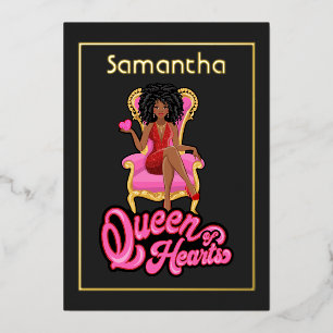 Rosa und goldene Nachmittagsfeier Einladung