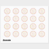 Rosa und goldene Polka Dot Candy Buffet Stickers (Blatt)