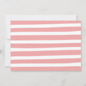 Rosa und goldene Pumpkin-Antrieb durch Brautparty Einladung (Rückseite)