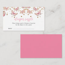 Rosa und goldene Schmetterlinge | Beilage für Wind