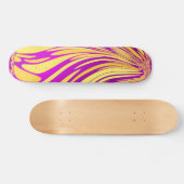 Rosa und goldene Skatpappe Skateboard (Horizontal)