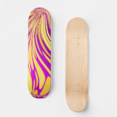 Rosa und goldene Skatpappe Skateboard (Vorderseite)