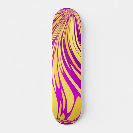 Rosa und goldene Skatpappe Skateboard (Vorne)