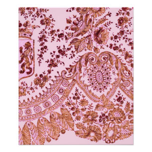 Rosa und goldene Spitze Fotodruck