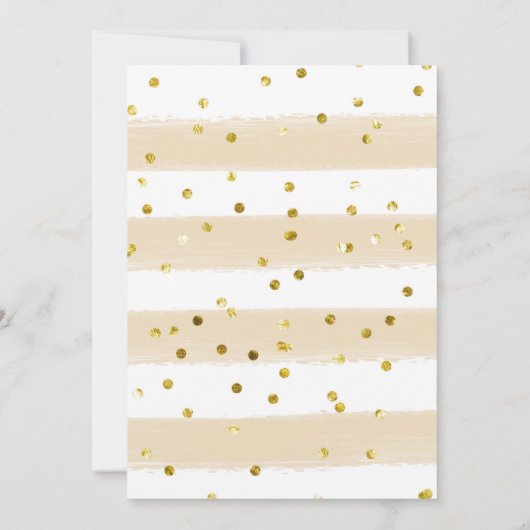 Rosa und goldene Stiefel und blubbly Brautparty Einladung (Rückseite)