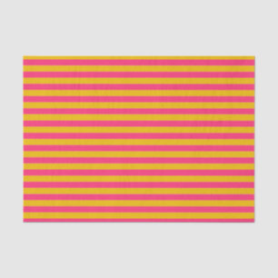 Rosa und goldene Streifen Seidenpapier
