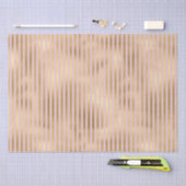 Rosa und goldene Streifen Seidenpapier (Handwerk)