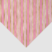 Rosa und goldene Streifen Seidenpapier (Ausschnitt)