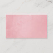 Rosa und goldene tropische Platzkarte (Rückseite)