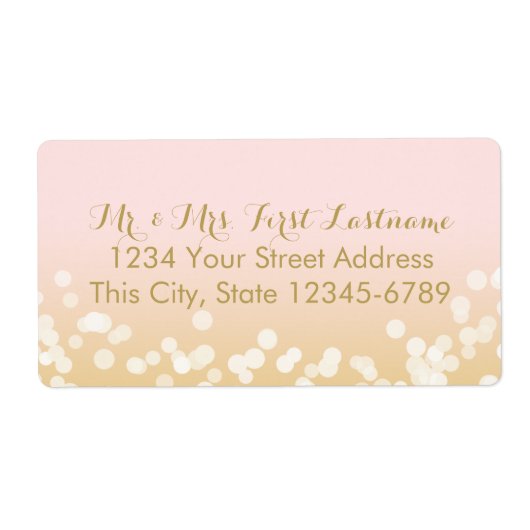 Rosa und goldene Twinkelleuchten (Vorne)