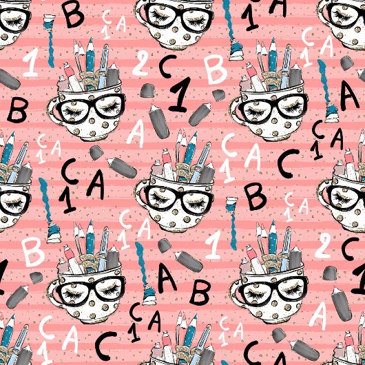 Rosa und goldener Glitzer zurück zur Schuldecke Fleecedecke