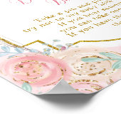 Rosa und goldenes magisches Karussell Sage nicht B Poster (Ecke)