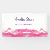 rosa und goldenes Marmorbanner Banner (Horizontal)