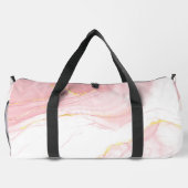 Rosa und goldenes Muster Duffle Bag (Rückseite)